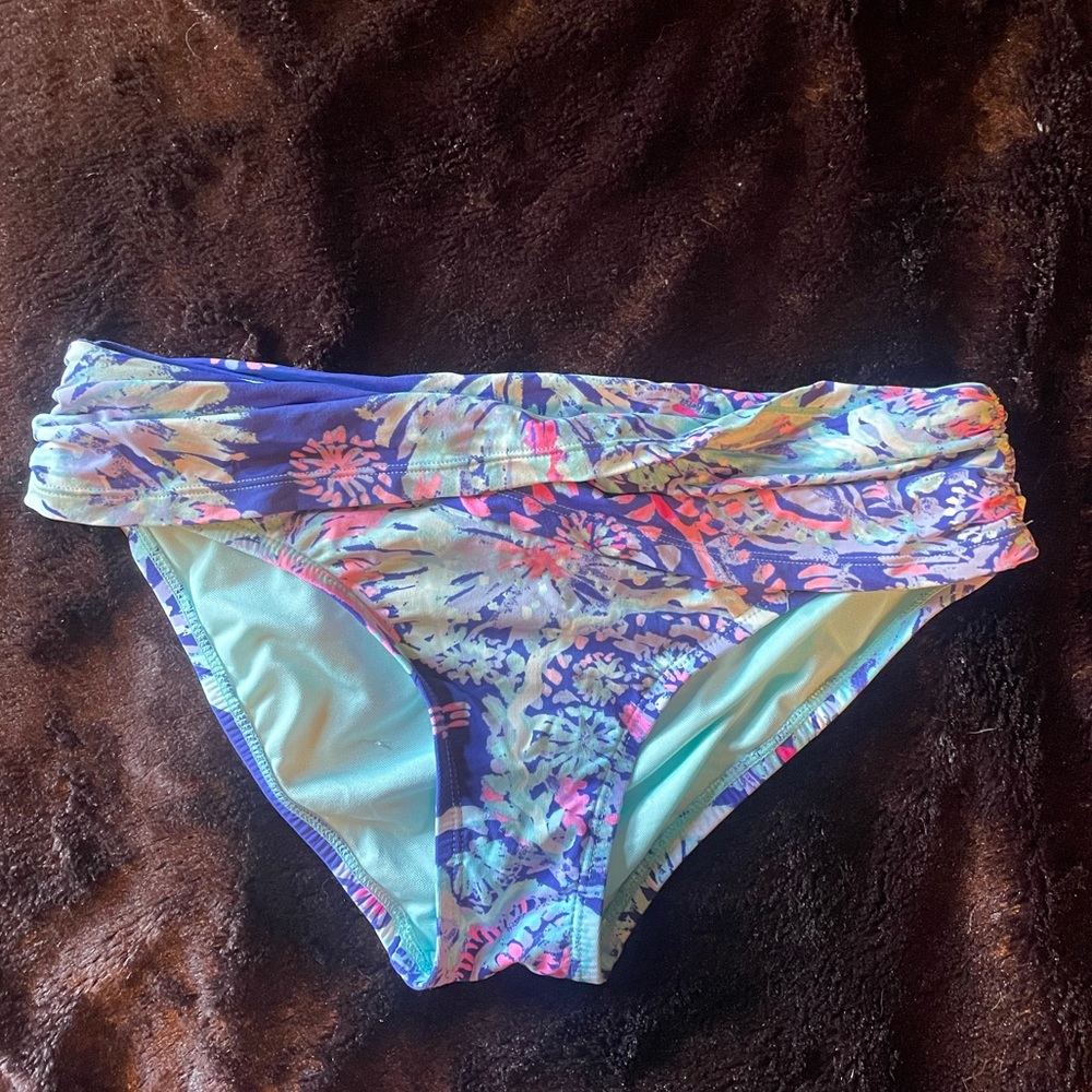 Lilly Pulitzer Gypsea Girl Purple Bikini Bottom One Flaw: See Description&Pics